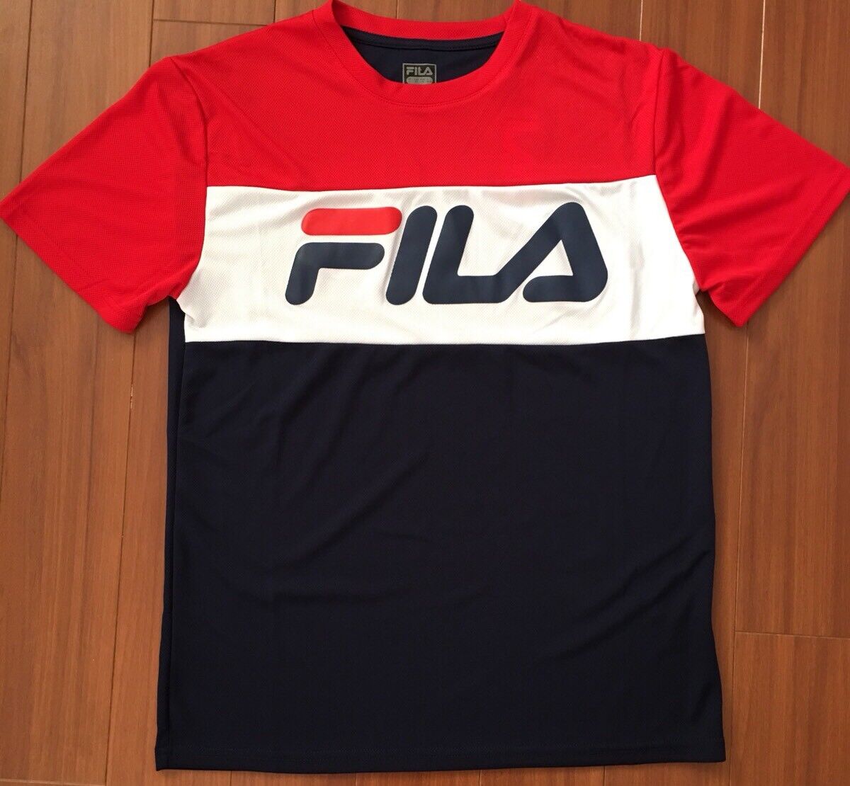 FILA MEN'S MESH JERSEY TEE RED WHITE 