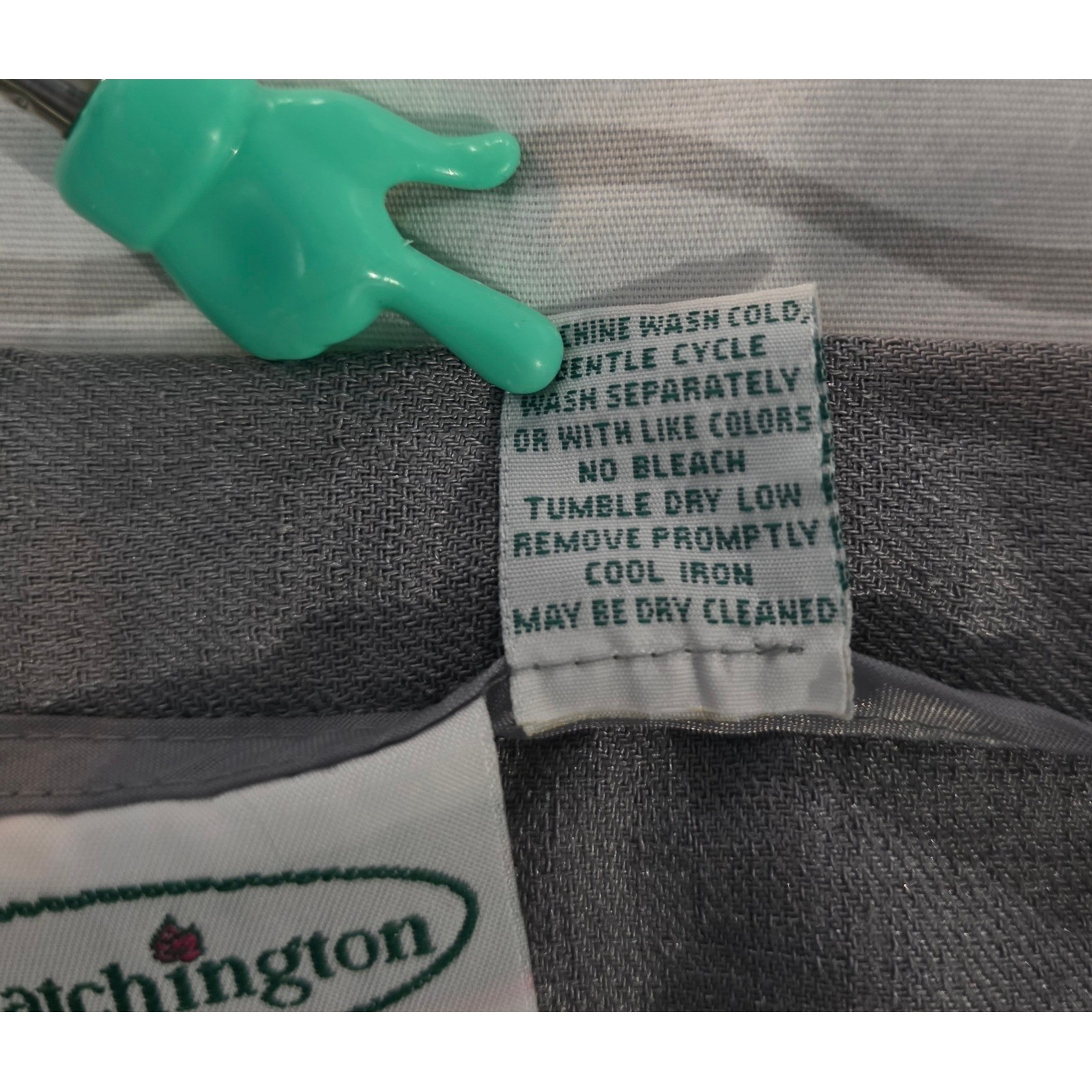 Patchington Petite Grey Tailored Polyester Pants … - image 5