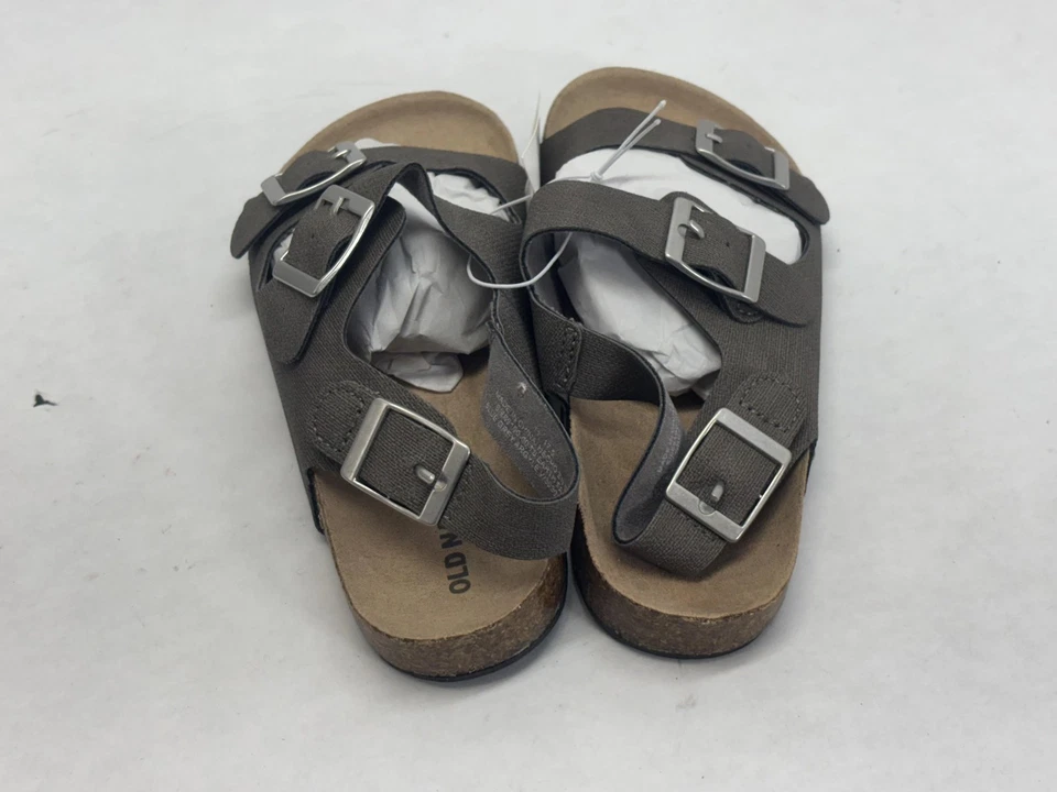 Old Navy Shoes Mens Size 11 Gray Earth Sandals Buckle Strap Comfort Casual New - Image 4 of 4