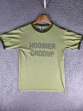 Hoosier Daddy Shirt Mens Small Graphic Tee 707 Fantasy Activewear USA