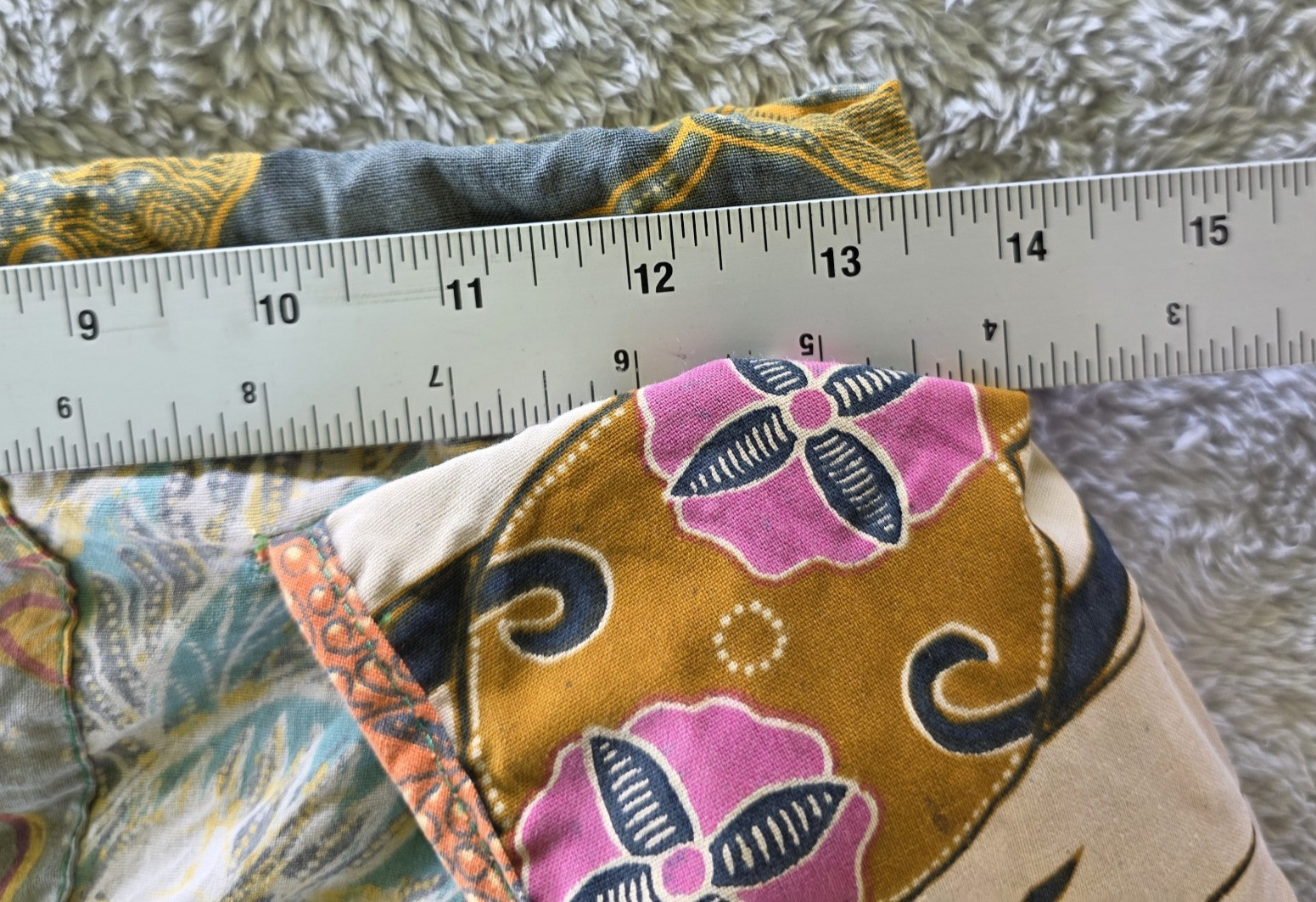 Boho Patchwork Cotton Backpack Drawstring Rucksac… - image 20