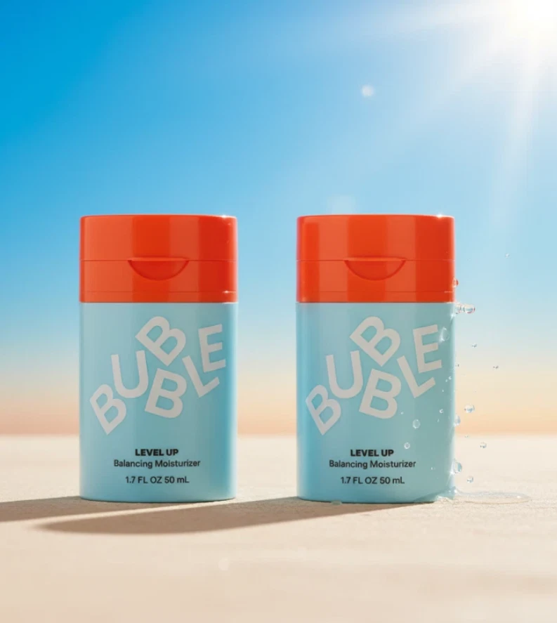 2x BUBBLE SKINCARE SLAM DUNK HYDRATING MOISTURIZER CRÉME 50ml Vegan Cruelty free