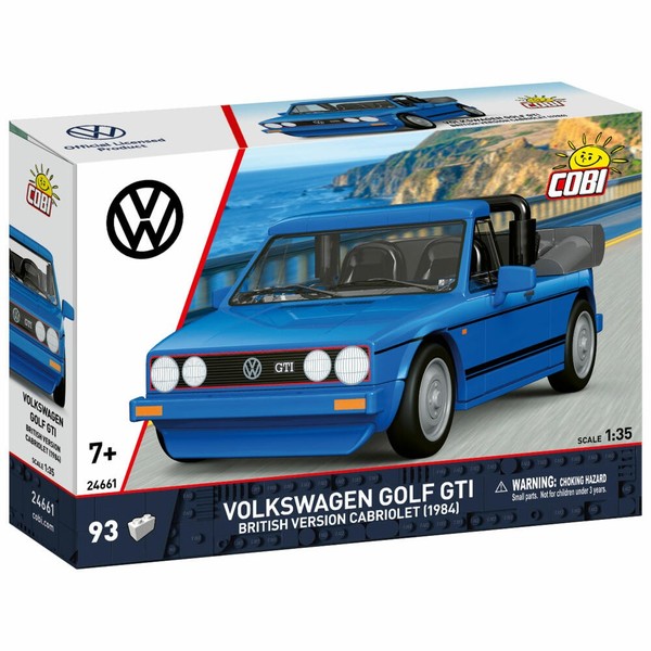 Cobi Klemmbaustein-Set VW Golf GTI Cabriolet 1984, 93 Teile, Kunststoff, 24661-image