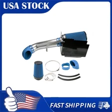 Cold Air Intake Kit Blue Filter with Heat Shield For 00-06 Chevy Suburban 1500