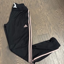 Adidas Women's Aeroready Tiro 19 Training Black Pink Athletic Pants FT8429 Sz M