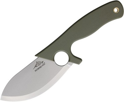 Petrified Fish EEL Fixed Blade Green PFH01GRW 3.5'' 9cr18mov Fixed Blade Knife