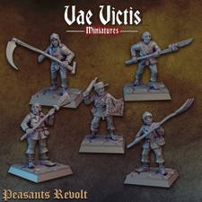 "Peasants Revolt x5 lot" Vae Victis Miniatures D D Mordheim RPG
