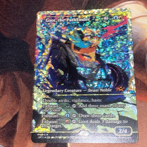Loot, The Pathfinder X1 Mtg Aetherdrift Nm Fractured Foil Showcase Gorgeous - Picture 2 of 3