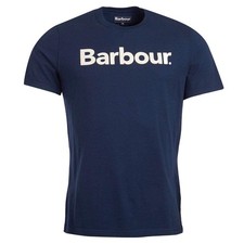 Image of Barbour Logo T-Shirt New Navy