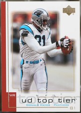 2001 Upper Deck Top Tier #25 Donald Hayes Football NM
