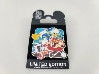 2009 Disney Labor Day Pin Donald Duck Chip n Dale LE 2000