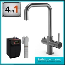 Gun Metal | 4-in-1 Instant Boiling Water Tap | Tank & Filter Pack