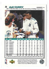 1995-96 Collector's Choice Dell Curry Picture w/ Steph Curry (First Card) #26