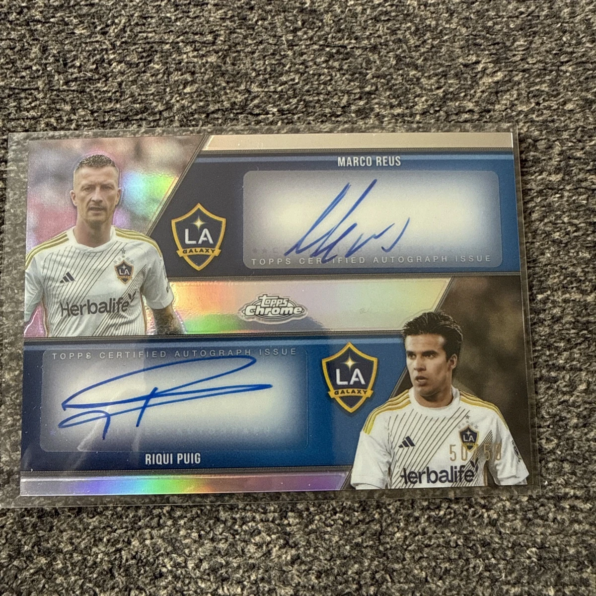 オンカードオート！Topps MARCO REUS ロイス 直筆サイン 20シリ 2022 Topps Finest Uefa Champions League Soccer Marco Reus Blue