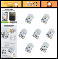 LED Refrigerator Light Replacement 7 Pcs for GE Models - No Plastic Cover, Fit