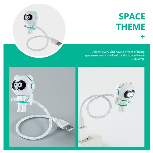 Astronaut USB -Nachtlicht Kind Astronauten-Schreibtischlampe -Leslicht - Photo 4/12