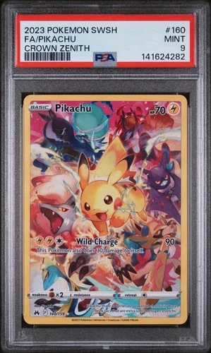New ListingPikachu 160/159 PSA 9 Crown Zenith Full Art Secret Rare Pokemon TCG