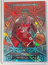 Adem Bona 2024-25 Panini Obsidian Electric Etch Fire & Ice #149 76ers (RC) /49