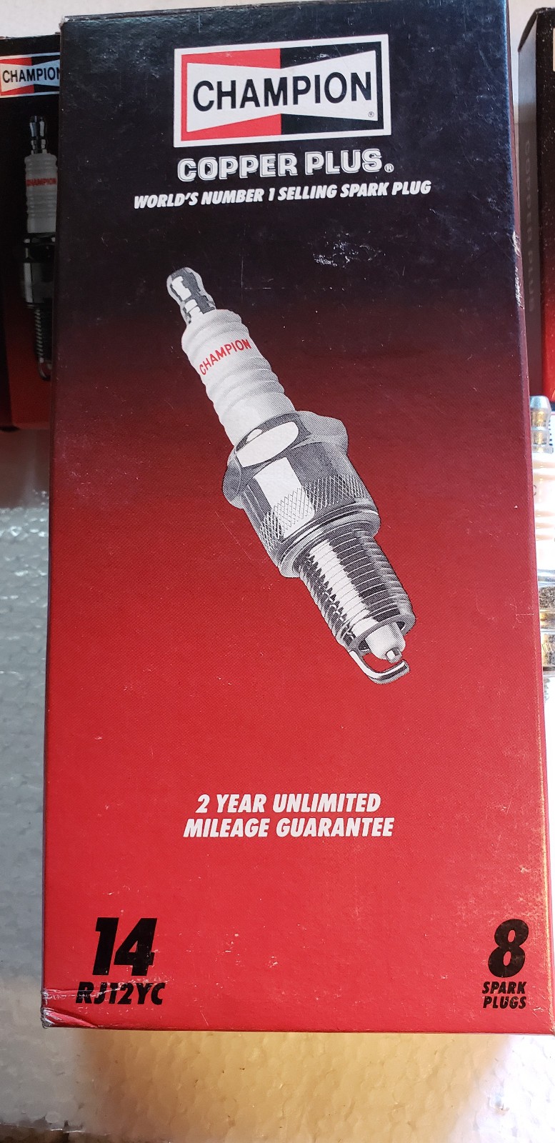 Copper Plus Champion Spark Plug RJ12YC 14 Set of 8