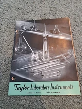 Taylor Laboratory Instruments Catalog LH 1956 Thermometers Hydrometers