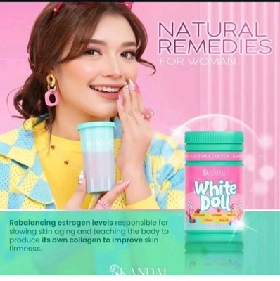Skandal White Doll 800g X 1 With Cup. Youthful GLOW 