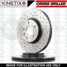 PAAR KREUZGELOCHTE BREMSSCHEIBEN HINTEN FÜR BMW X2 20d 25d F39 2017- 300 mm BESCHICHTET