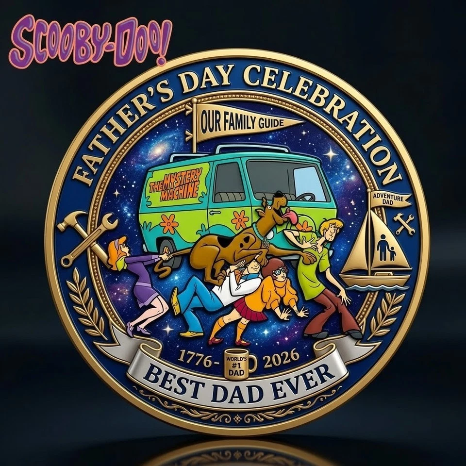 New Scooby-Doo Father's day celebration Commemorative   Coin