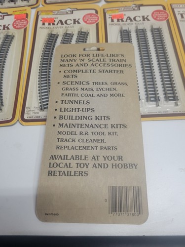 NOS Life Like 7800 N Gauge Nickel-Silver Rails Curved & Straight Track - Picture 9 of 12