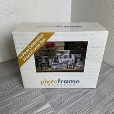 10 Piece Celebration Photo Frame Collection Set Tabletop