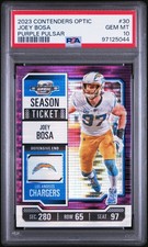 2023 Optic Joey Bosa Purple Pulsar /26 Season Ticket PSA 10 Los Angeles Chargers