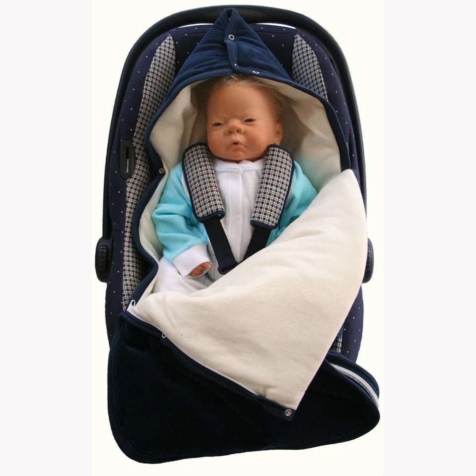 Schlafsack-Allzweckdecke mit Gurtschlitz in Orange - Bild 2 von 2