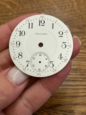 16 SIZE ORIGINAL WALTHAM US POCKET WATCH DIAL D10