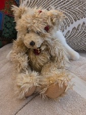 Angel Bear with Wings First  Main Tan With Red Roses  angel pin Excellent 11  