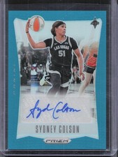 2024 Panini Prizm WNBA #TB-SYC Sydney Colson Throwback Teal Auto #/35