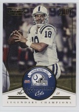 2012 Panini Contenders Legendary Champions Gold /100 Peyton Manning #5 HOF r9d
