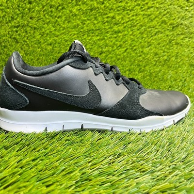 Nike Flex Essential TR LT Womens Size 8 Black Athletic Leather Shoes Sneakers
