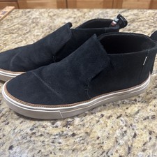 Toms Black Suede Paxton Slip On Women  s Casual Sneaker 10012401 Size 10 Cpix