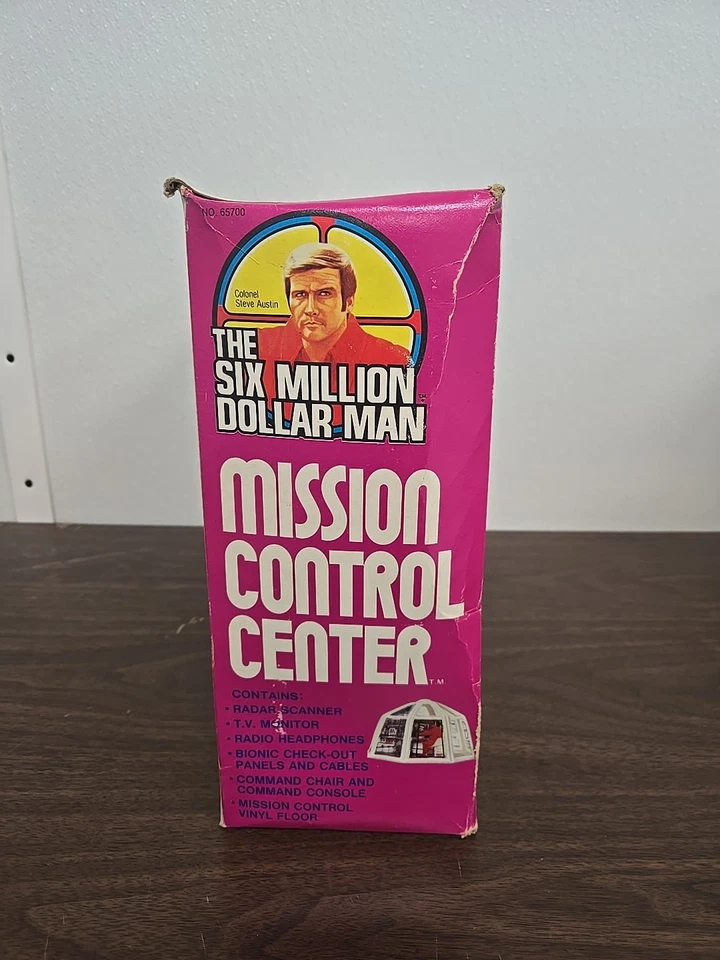 Kenner Six Million Dollar Man Mission Control Center 1976 usado SOLO EN CAJA Foto 2 de 4