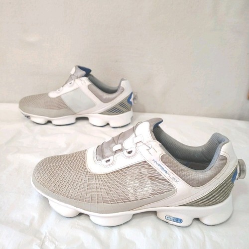 FootJoy HyperFlex Mens Golf Shoes Sz 11M 51053C Grey White Blue w Cleats - Picture 5 of 10