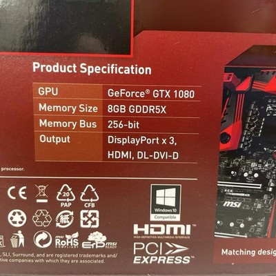 使用少なめ美品 MSI GeForce GTX 1080 GAMING 8G Overview GeForce GTX 1080 GAMING Z 8G | MSI USA