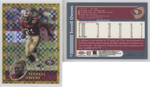 2003 Topps Chrome Gold X-Fractor /101 Terrell Owens #97 HOF