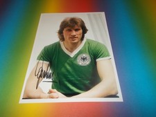 Manfred Kaltz DFB European Champion 1980 signed autograph on 20x28 photo