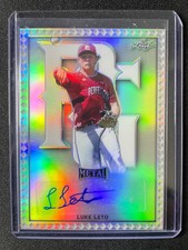 2020 Leaf Perfect Game Luke Leto Silver Metal Autograph!!!