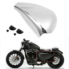 Chrome Left Side Battery Cover Fit For Harley Sportster 883 1200 XL883L XL1200L