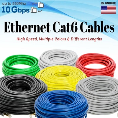 Ethernet Patch Cable Lan Network Internet Modem Router Xbox Ps3 Cord White 7'