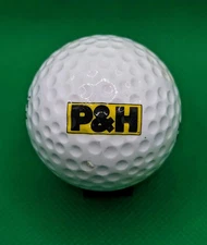 Vintage P&H Mining Equipment Company logo golf ball - Komatsu Subsidiary
