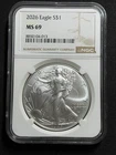 2026 $1 American Silver Eagle NGC MS69 Brown Label- One Day Sale!!!