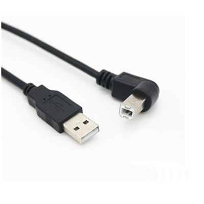 0.3m USB 2.0 A Male to USB B Male 90 Degree Right Angle Printer Scanner Cable *q