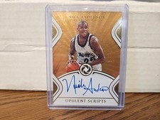 Nick Anderson Auto Orlando Magic Panini Opulence  /25