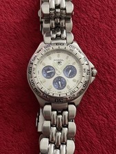 FOSSIL Blue BQ-8775, funktionsfähig, Batterie neu,silberfarbene Quarz Herrenuhr.